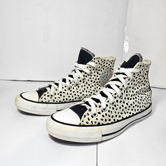 Converse All Stars Shoes - Polka Dot High-Top Athletic Shoes